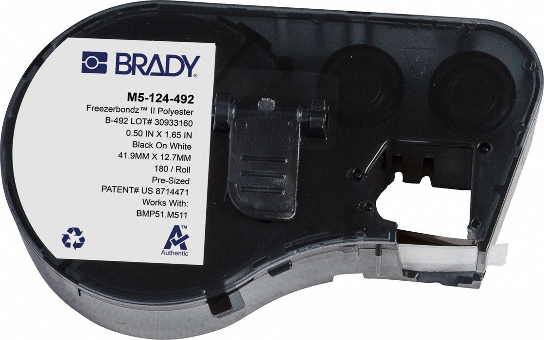 Precut Label Cartridge White Matte