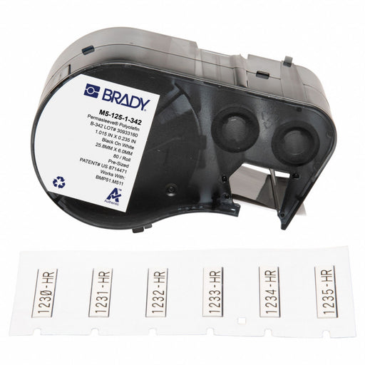 Sleeve Label White Polyolefin 1 in W