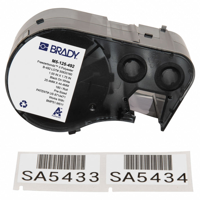 Label/RibbonCartridge White 1-3/4inW