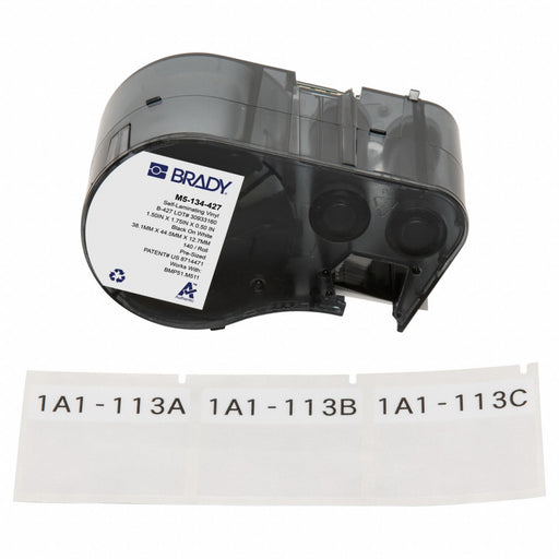 Precut Label Roll Cartridge Clear/White