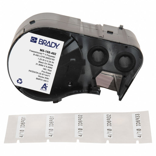 Label/RibbonCartridge White 1-1/4inW