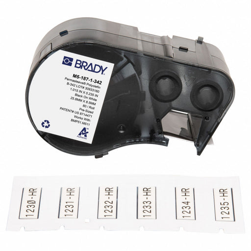 Sleeve Label White Polyolefin 1 in W