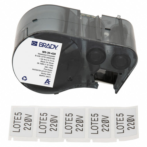 Label/RibbonCartridge Gray 1-1/2inW