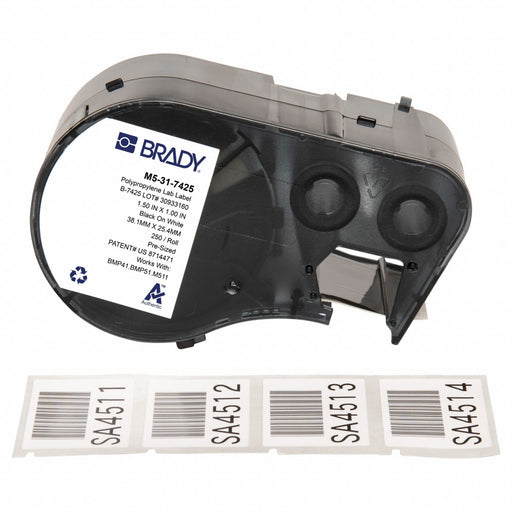 Label/RibbonCartridge White 1-1/2inW