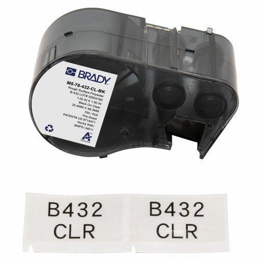 Label/RibbonCartridge Clear Gloss 1inW