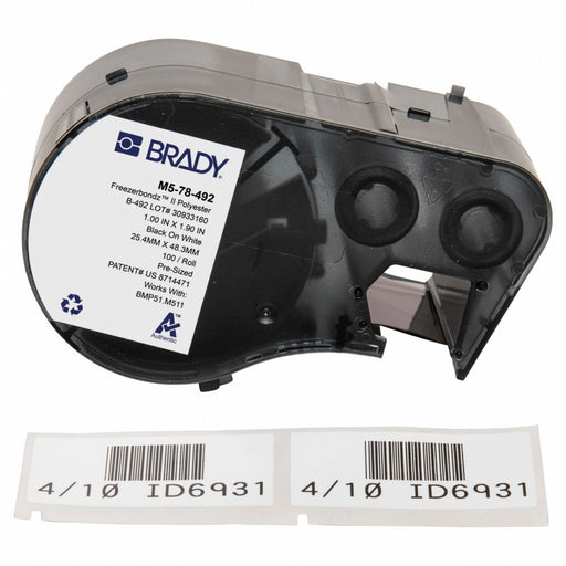 Label/RibbonCartridge White Gloss 1inW