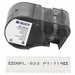 Label/RibbonCartridge White 1-1/4inW
