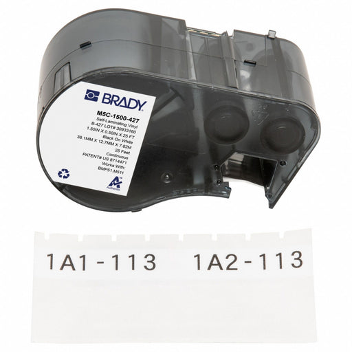 Precut Label Roll Cartridge Clear/White