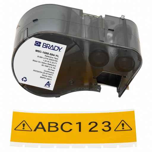 Label/RibbonCartridge Yellow 1-1/2inW