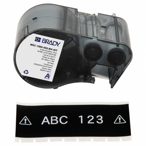 Label/RibbonCartridge Black 1-1/2inW