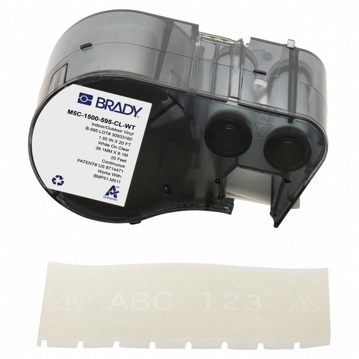 Label/RibbonCartridge Clear 1-1/2inW