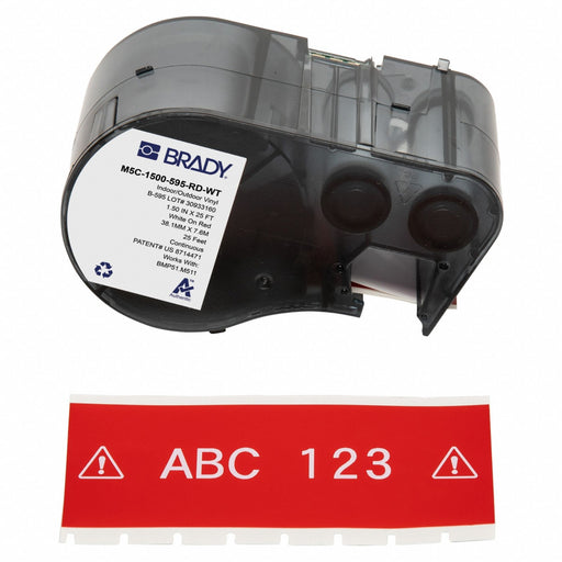 Continuous Label Cartridge Red Gloss
