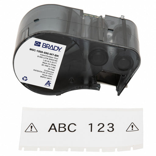 Label/RibbonCartridge White 1-1/2inW