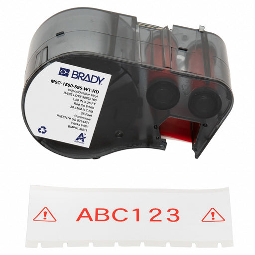 Label/RibbonCartridge White 1-1/2inW