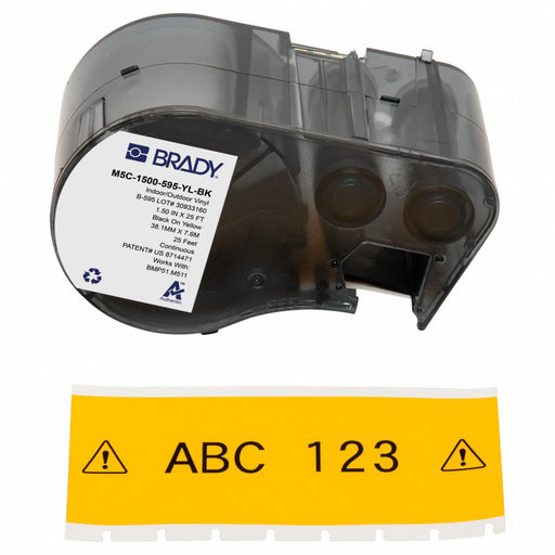 Label/RibbonCartridge Yellow 1-1/2inW