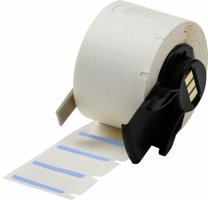 Pre-CutLabelStockRoll Blue/White Gloss