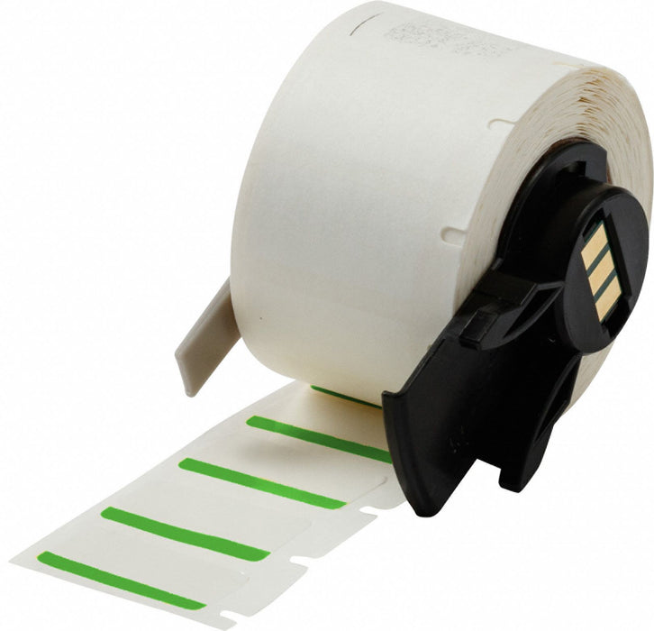 Pre-CutLabelStockRoll Green/White Gloss