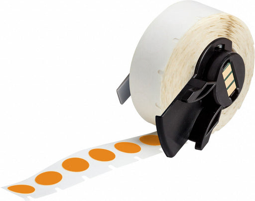 Pre-Cut Label Stock Roll Orange Matte