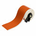 ContinuousLabelStock Orange Gloss 2inW