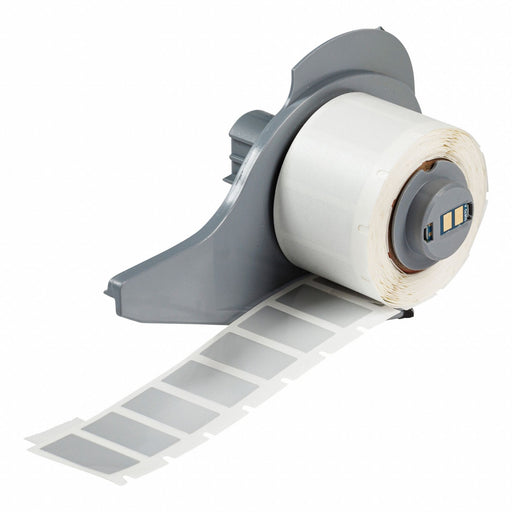 Pre-Cut Label Stock Roll Silver Gloss