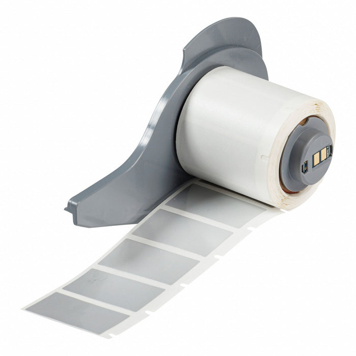 Pre-Cut Label Stock Roll Silver Gloss