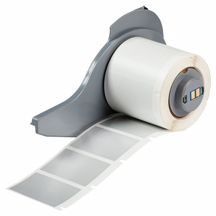 Pre-Cut Label Stock Roll Silver Gloss