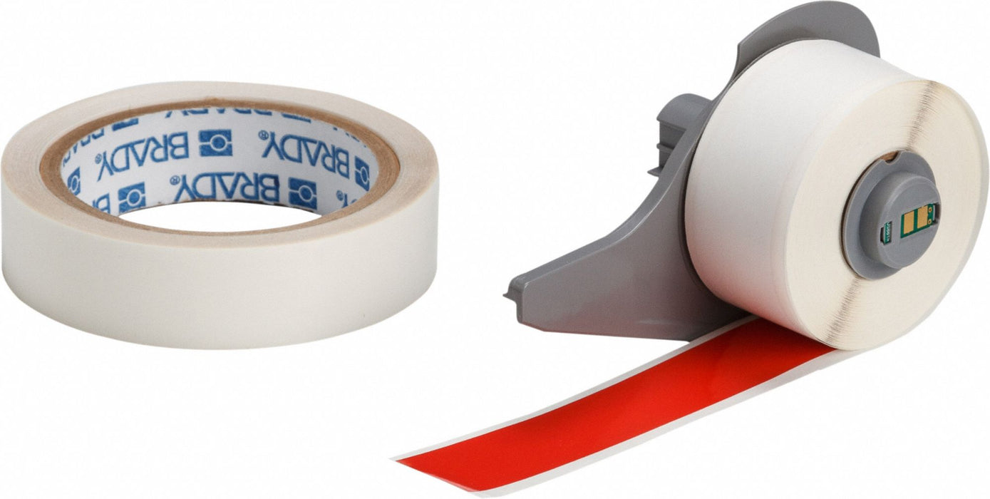 ContinuousLabelStock Red Gloss 1inW