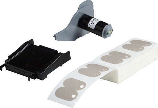 Pre-Cut Label Stock Roll Gray Matte