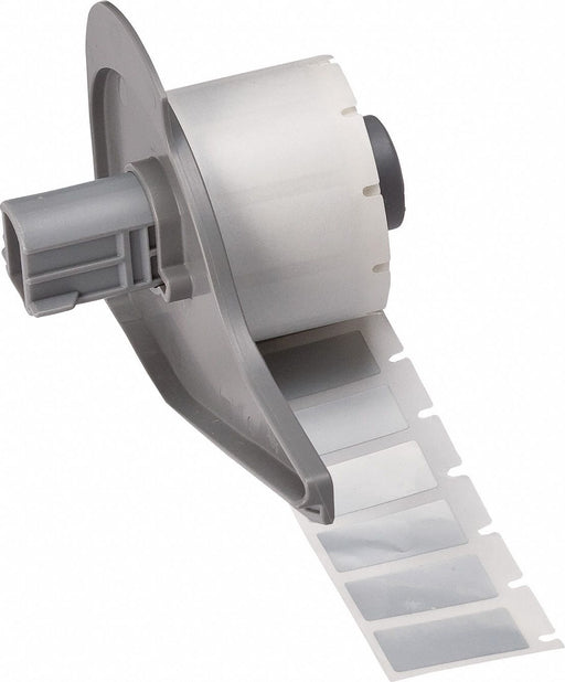 Pre-Cut Label Stock Roll Silver Gloss
