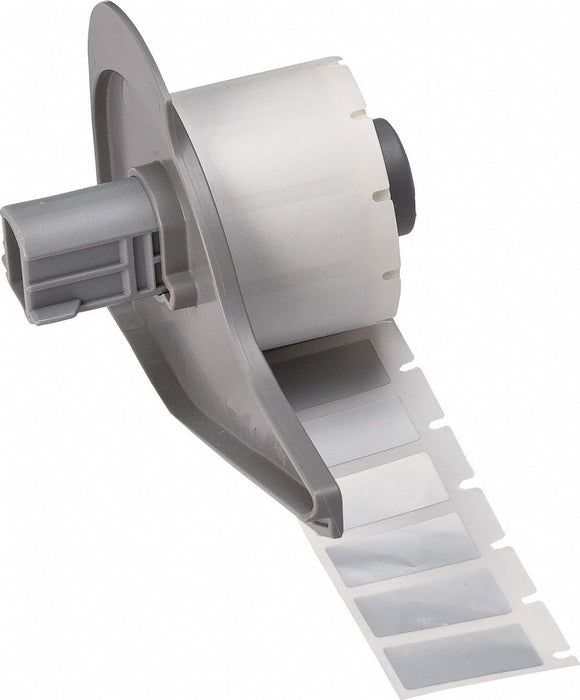 Pre-Cut Label Stock Roll Silver Gloss