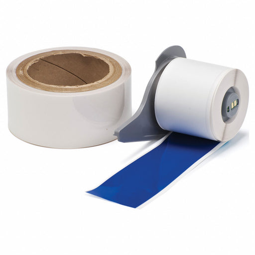 ContinuousLabelStock Blue Gloss 2inW