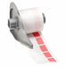 Label 3/4 in W Clear Red