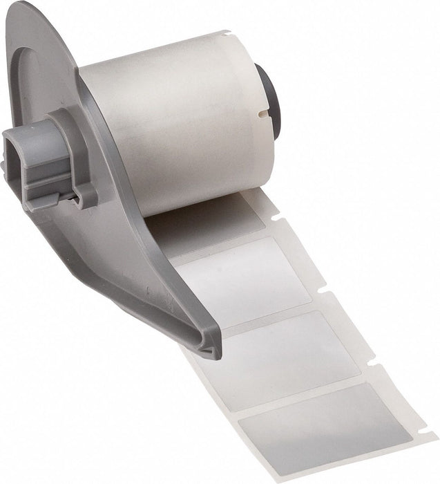 Pre-Cut Label Stock Roll Silver Gloss