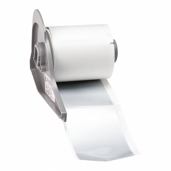 Pre-Cut Label Stock Roll Silver Gloss