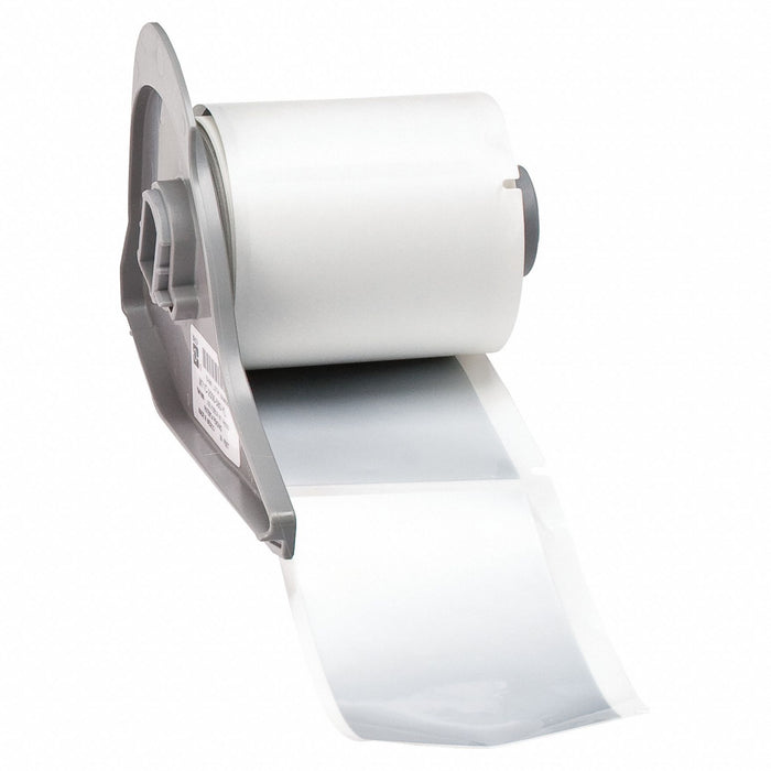 Pre-Cut Label Stock Roll Gray Matte