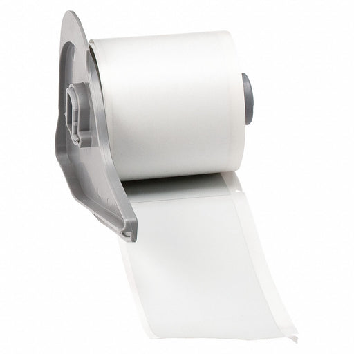 Pre-Cut Label Stock Roll Gray Matte