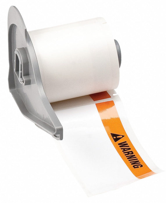 Label 4 in W Black Orange White