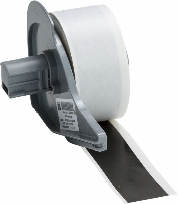 ContinuousLabelStock Black Gloss 1inW