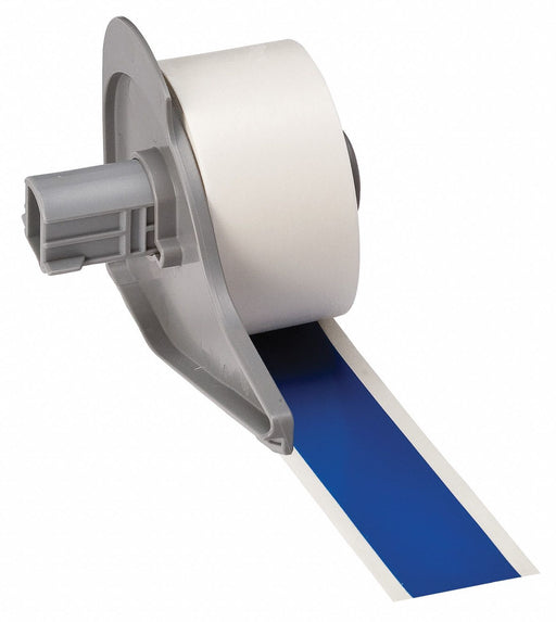 ContinuousLabelStock Blue Gloss 1inW