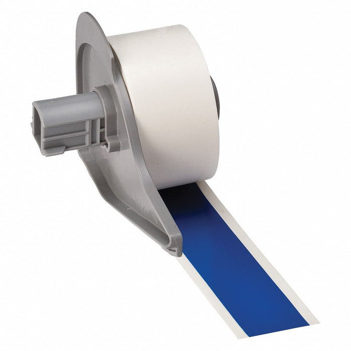 ContinuousLabelStock Blue Gloss 1inW