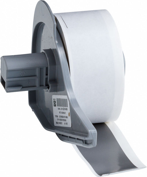 ContinuousLabelStock Gray Gloss 1inW