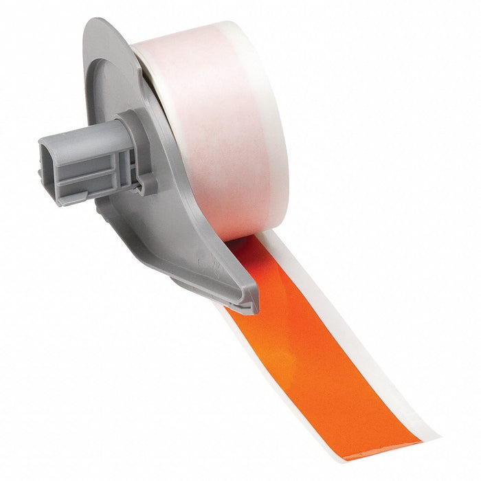 ContinuousLabelStock Orange Gloss 1inW