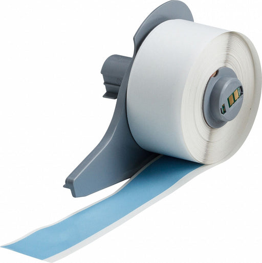 ContinuousLabelStock SkyBlue Gloss 1inW