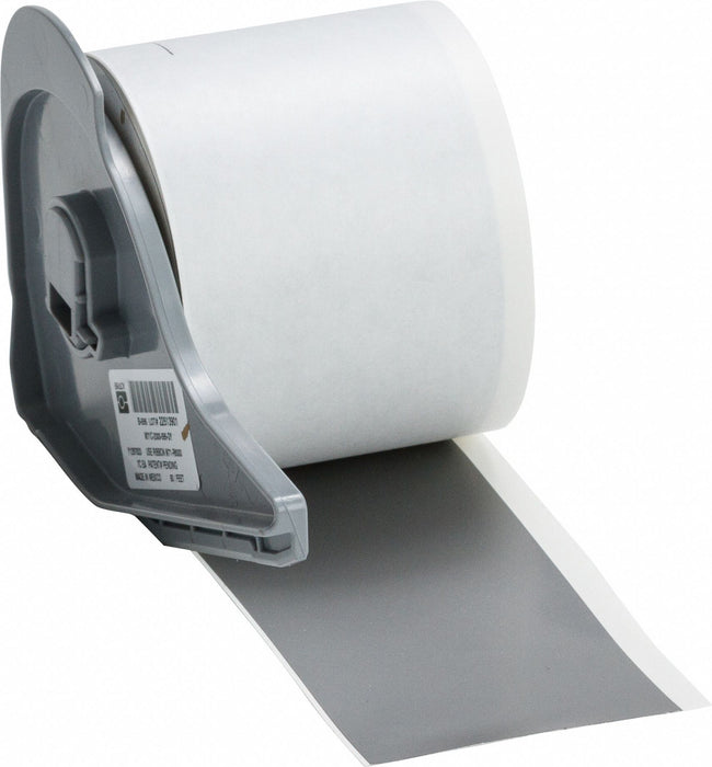 ContinuousLabelStock Gray Gloss 2inW