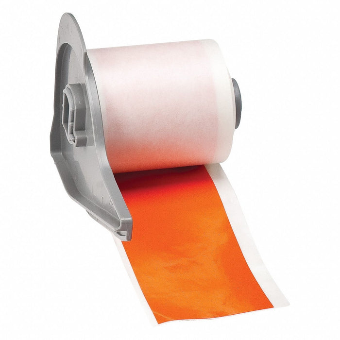 ContinuousLabelStock Orange Gloss 2inW