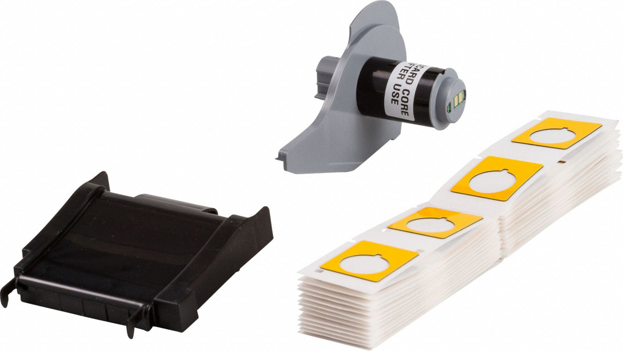 Pre-Cut Label Stock Roll Yellow Gloss