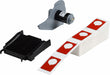 Pre-Cut Label Stock Roll Red Gloss