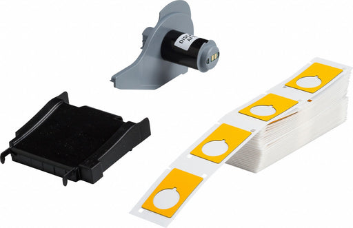Pre-Cut Label Stock Roll Yellow Gloss