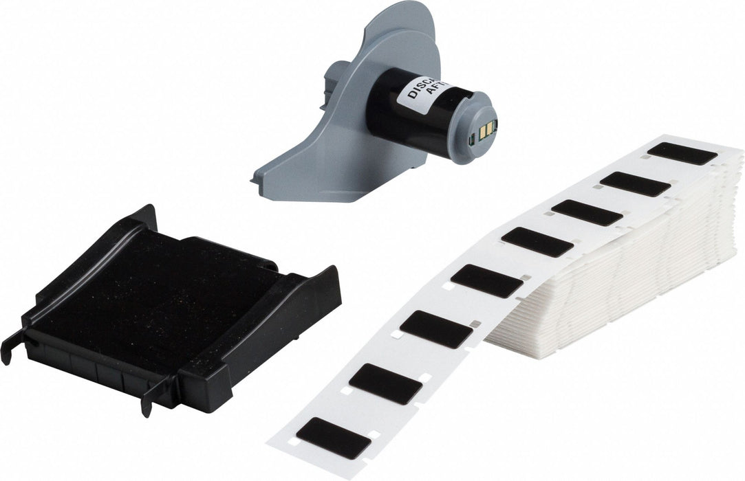 Pre-Cut Label Stock Roll Black Gloss