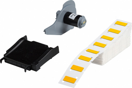 Pre-Cut Label Stock Roll Yellow Gloss